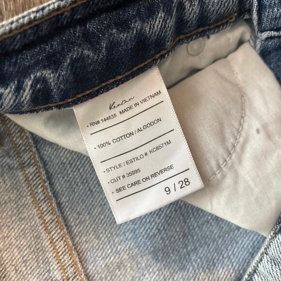 Kancan Distressed Dad Straight Leg Jeans Size 28 - Picture 4 of 6